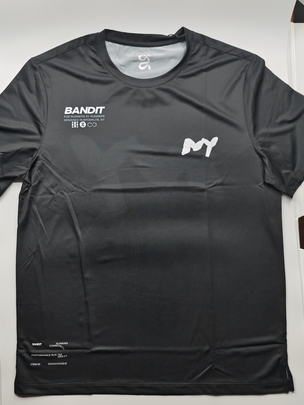 S | 2025 Bandit Running Drift NY Performance Run Unisex Tee Black